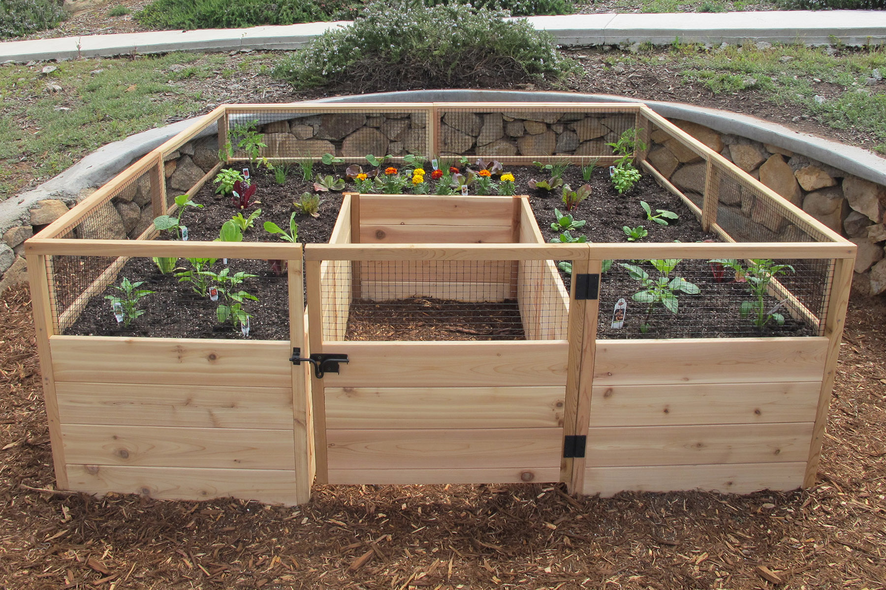 8’x8′ Complete Vegetable Garden Kit Gardens To Gro