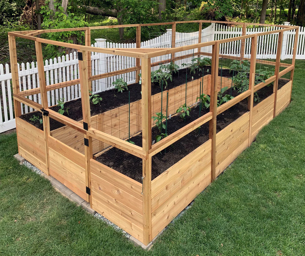 8’x16′ Complete Vegetable Garden Kit – Deer Proof – Gardens To Gro