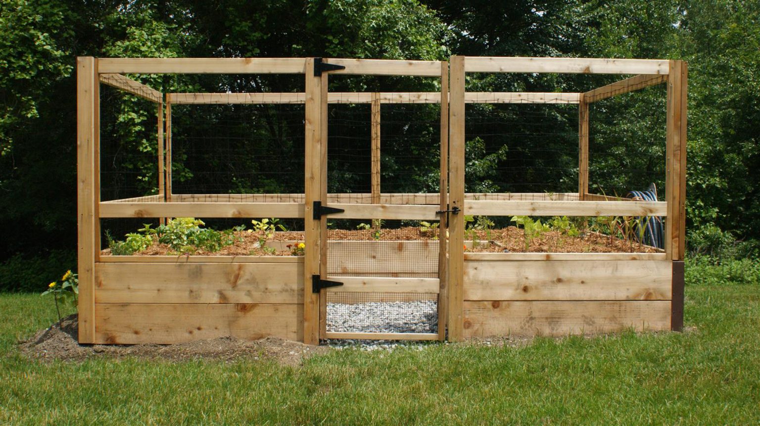 8’x12′ JustAddLumber Vegetable Garden Kit Deer Proof Gardens To Gro