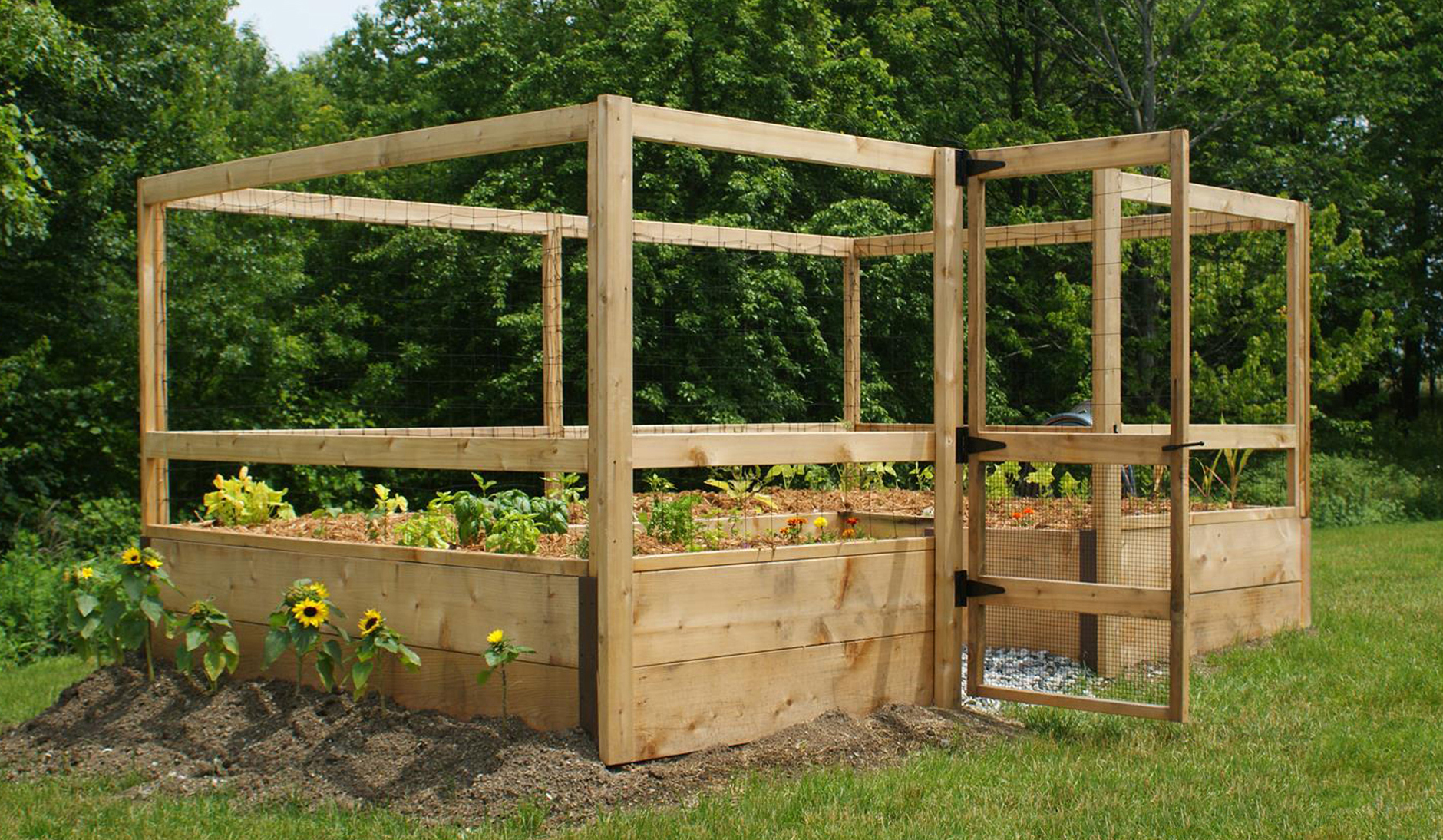 8'x12′ Just-Add-Lumber Vegetable Garden Kit – Deer Proof – Gardens