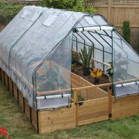 8'x16' Vegetable Garden with Greenhouse