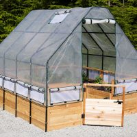 8'x8' Vegetable Garden Kit with Greenhouse